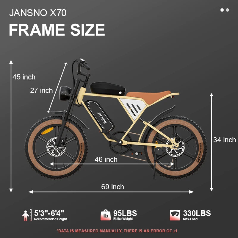 Dual Battery 5 Speed Adjustable Electric Bike