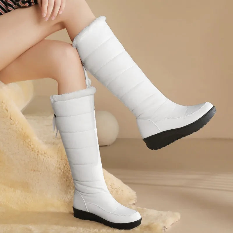 Women’s Winter Wedge Boots – Waterproof & Fur Lined
