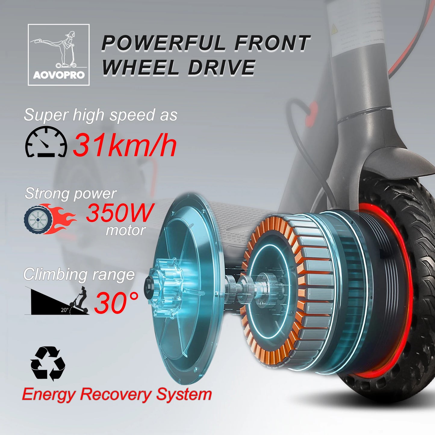 AOVOPRO ES80 350W Scooter