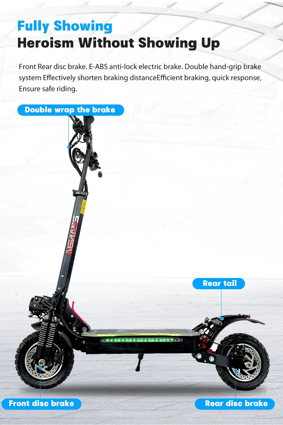 48V 2000W Off-Road Scooter