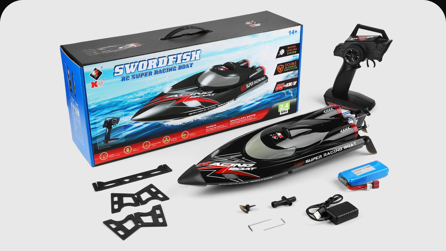 Racing Speedboat with 2 Batteries