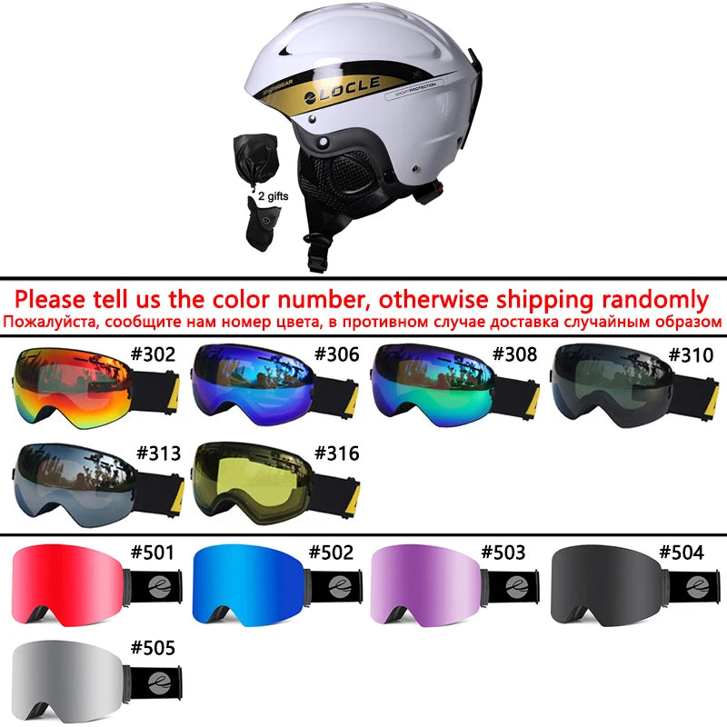 LOCLE Molded Ski Helmet