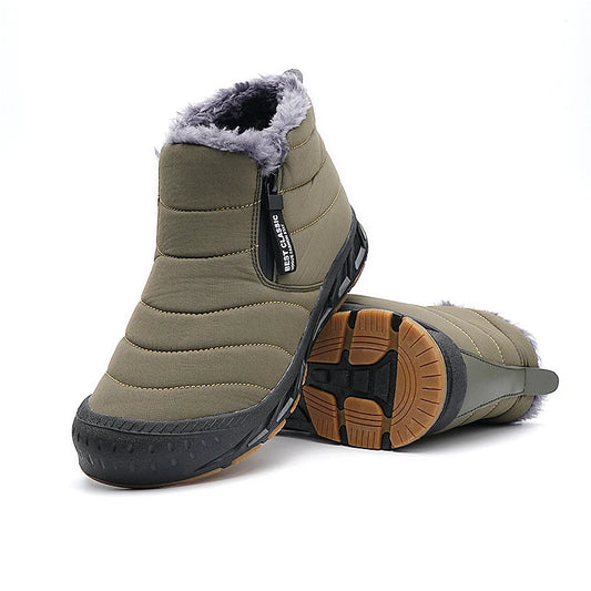 Men’s Winter Fur Boots – Waterproof & Non-Slip