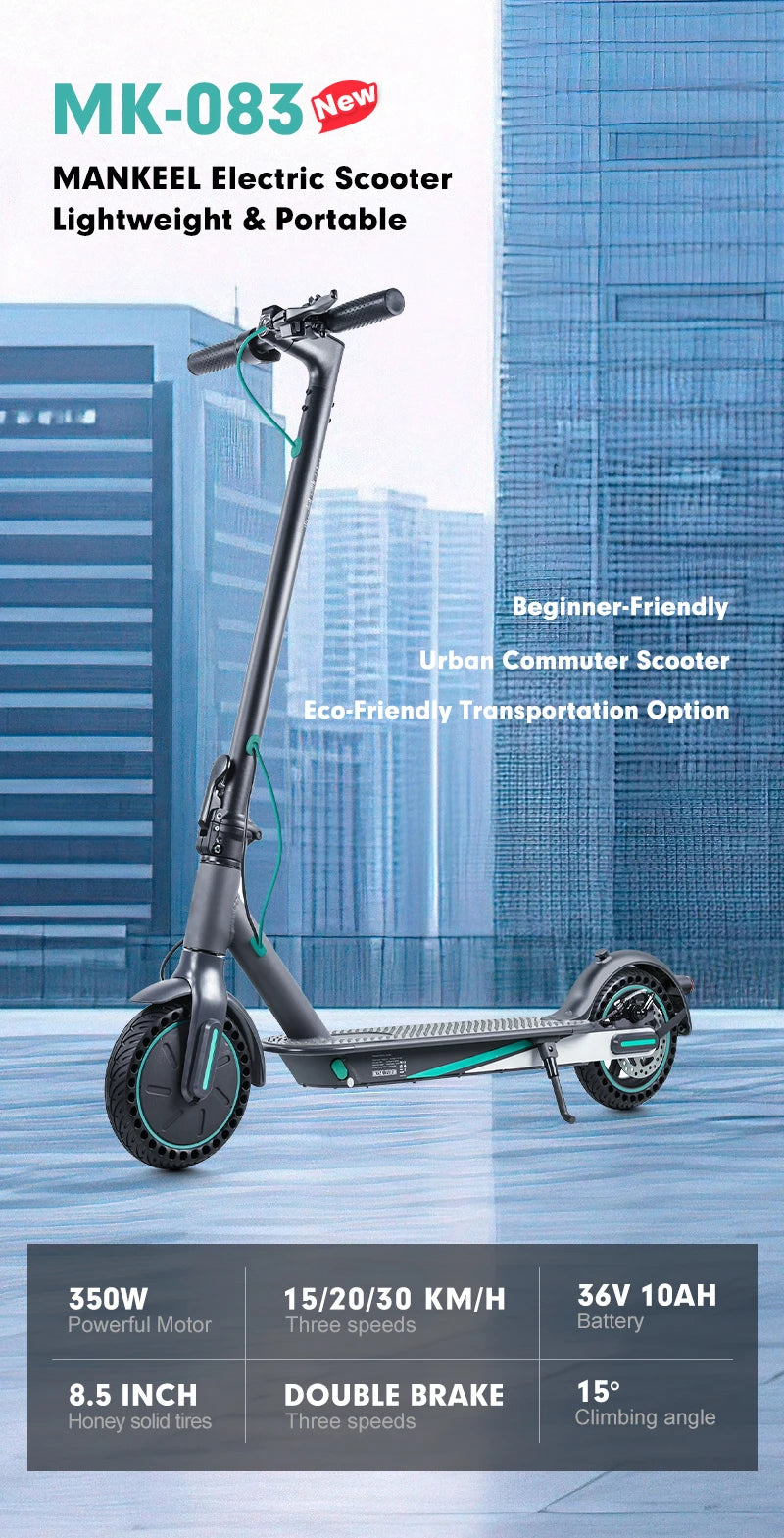 Mankeel MK083 350W Foldable City Scooter