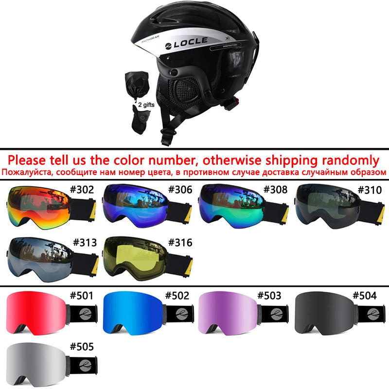 LOCLE Molded Ski Helmet