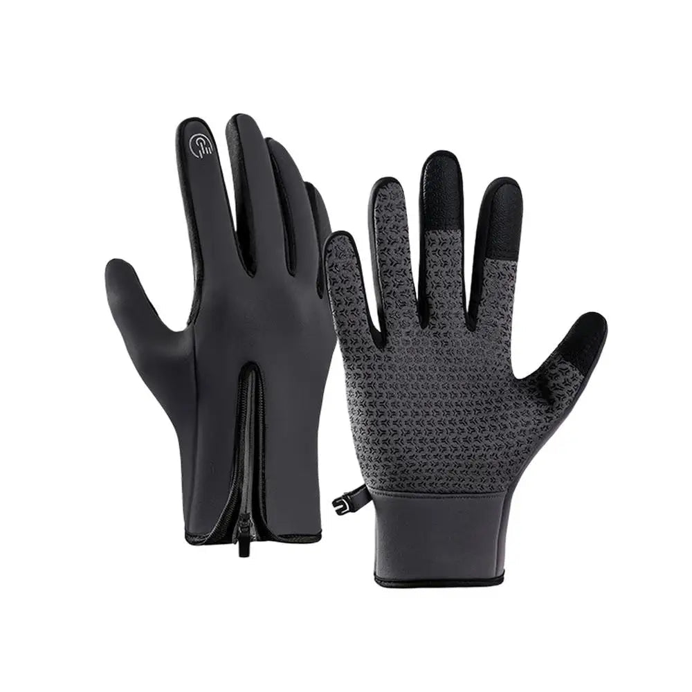Touchscreen Winter Gloves – Zippered for Men & Women