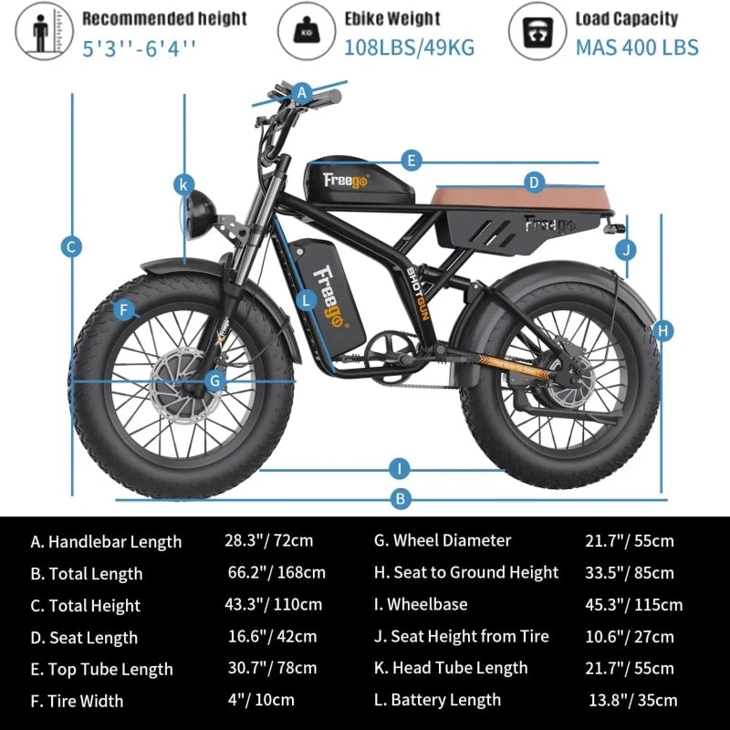 Freego F3 Pro Max Retro Electric Bike