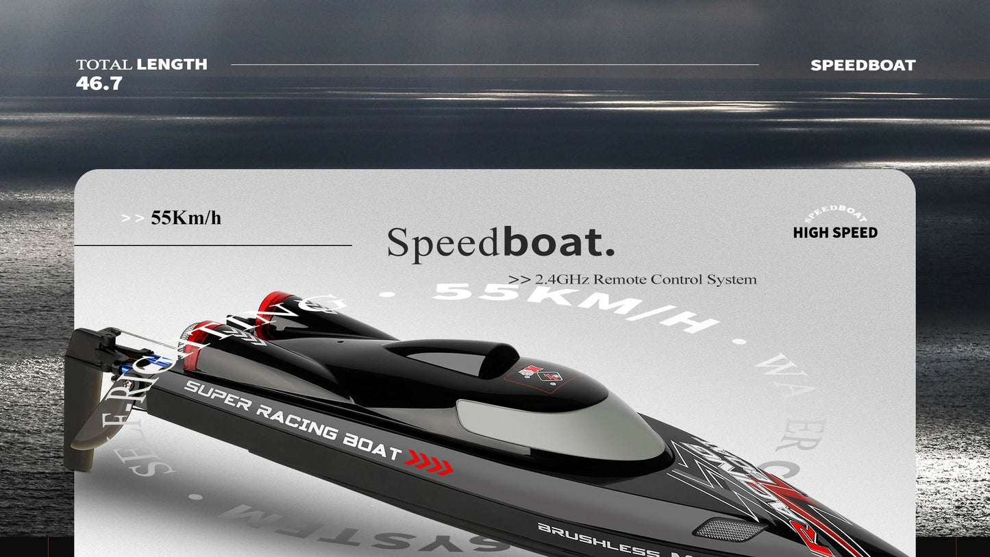 Racing Speedboat with 2 Batteries
