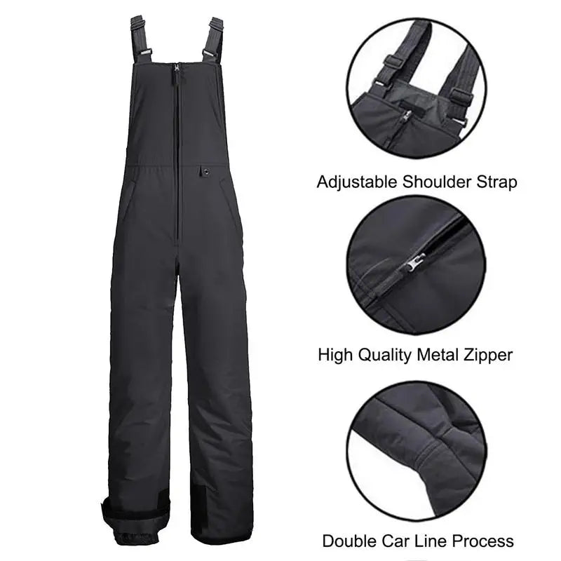 Men’s Winter Ski Bib Pants – Waterproof