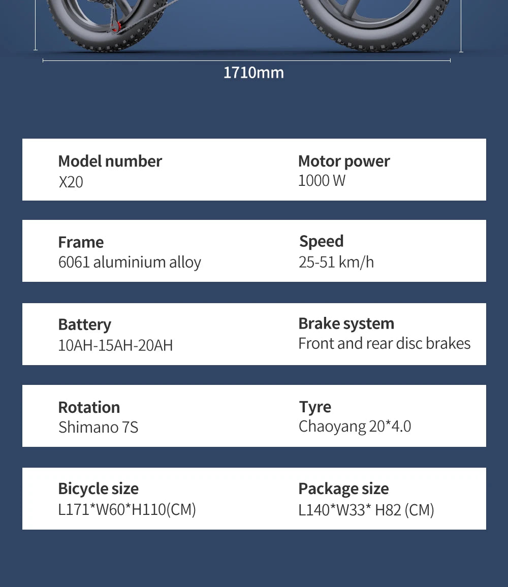 EKX X20 Electric Bike