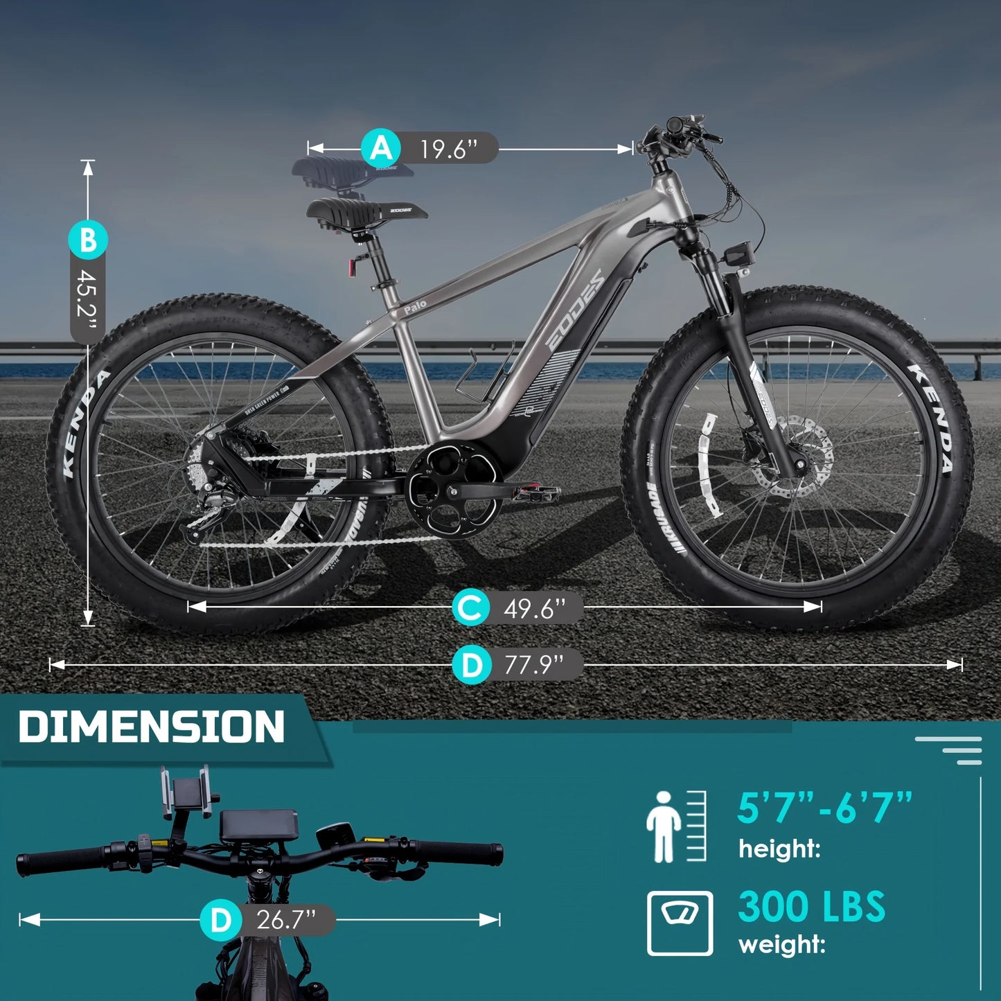52V750W Motor 17AH High Quality Electric Bike