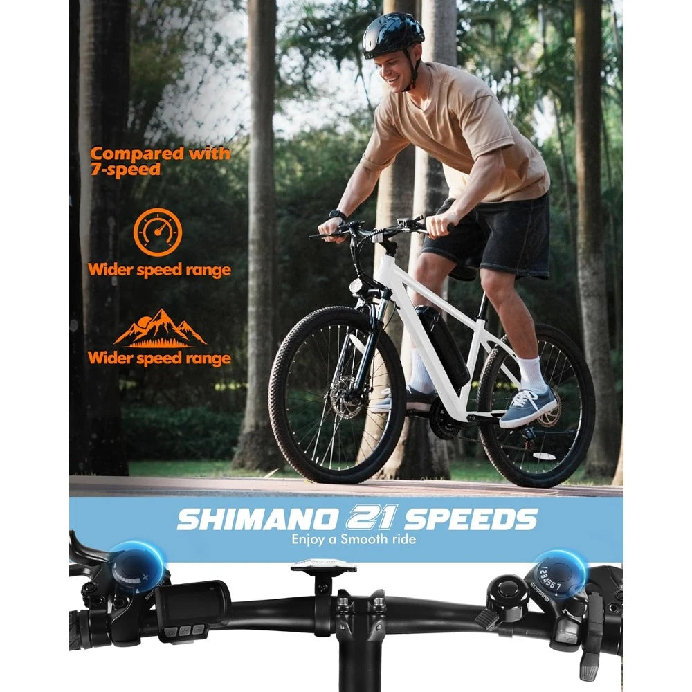 21-Speed Lightweight Mountain Ebike