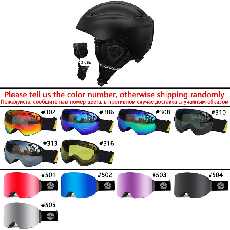 LOCLE Molded Ski Helmet