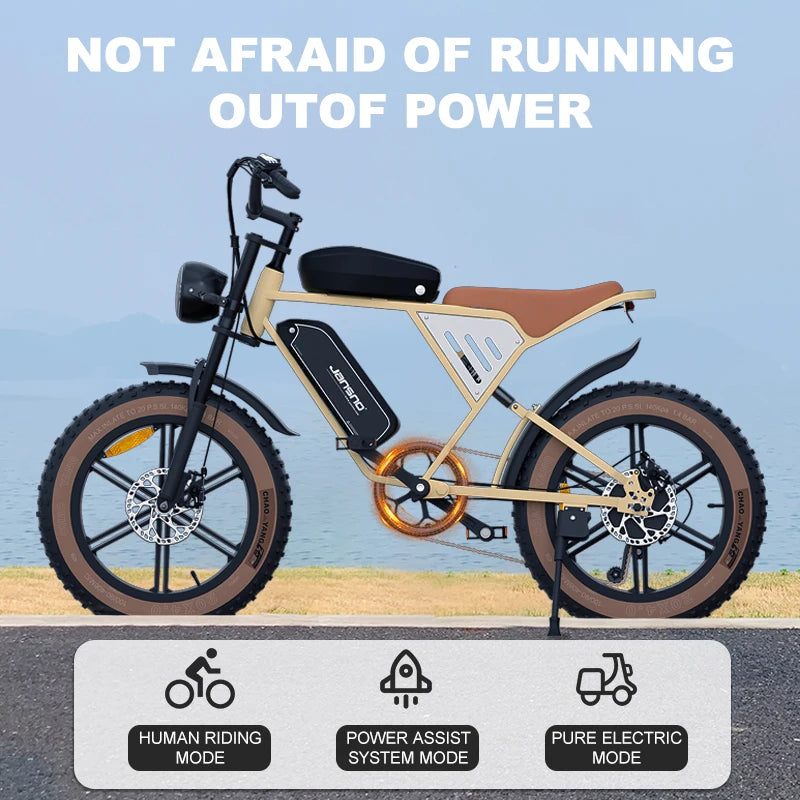 Dual Battery 5 Speed Adjustable Electric Bike