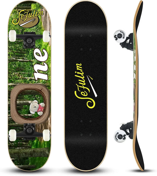 Bear Sefulim 31 x 8 Inch Complete Skateboard