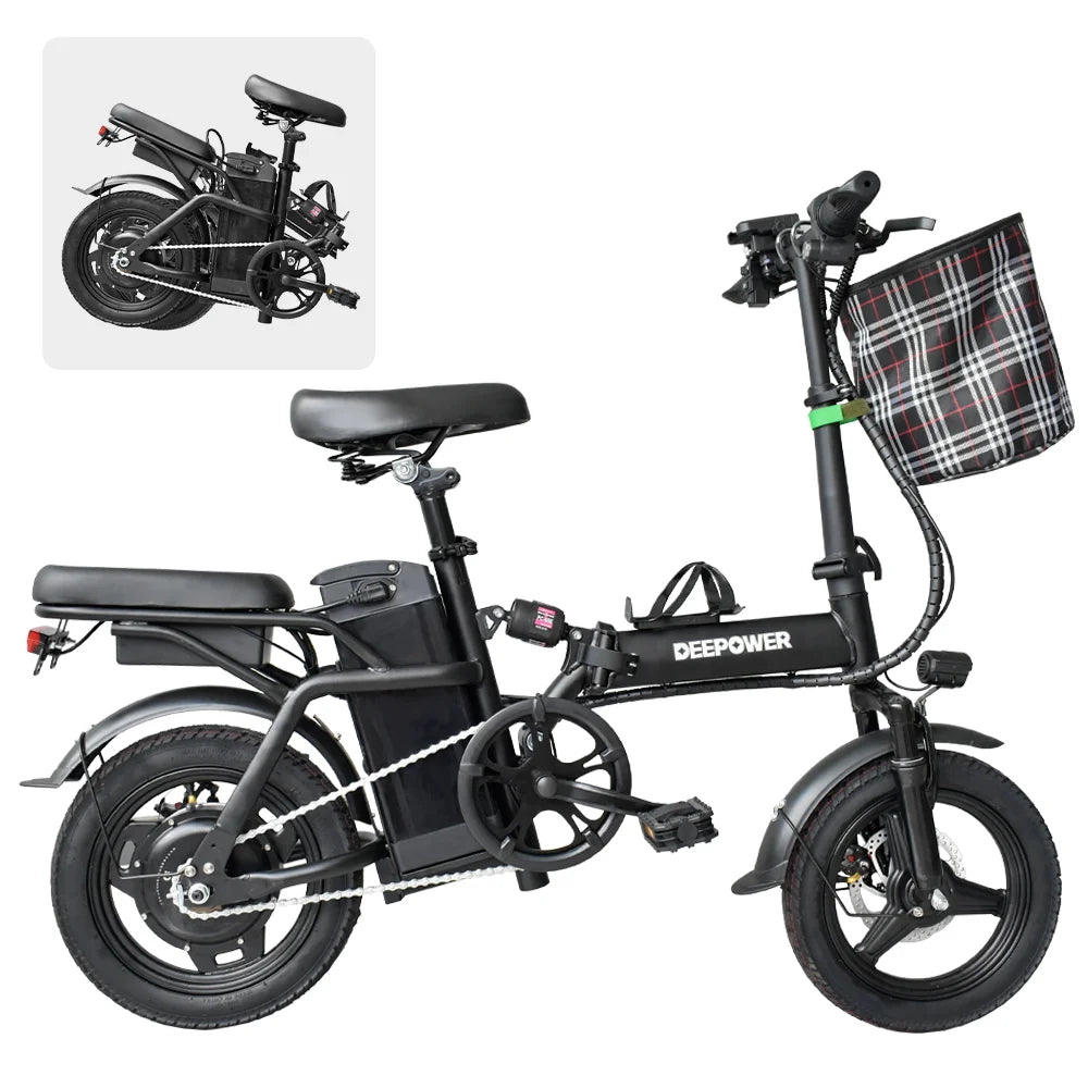 14" Folding Ebike Multi-Shock Suspension