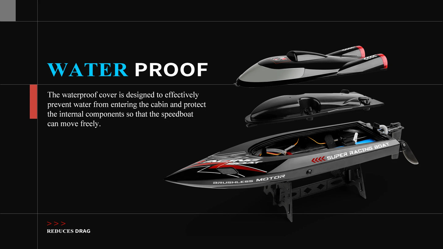 Racing Speedboat with 2 Batteries
