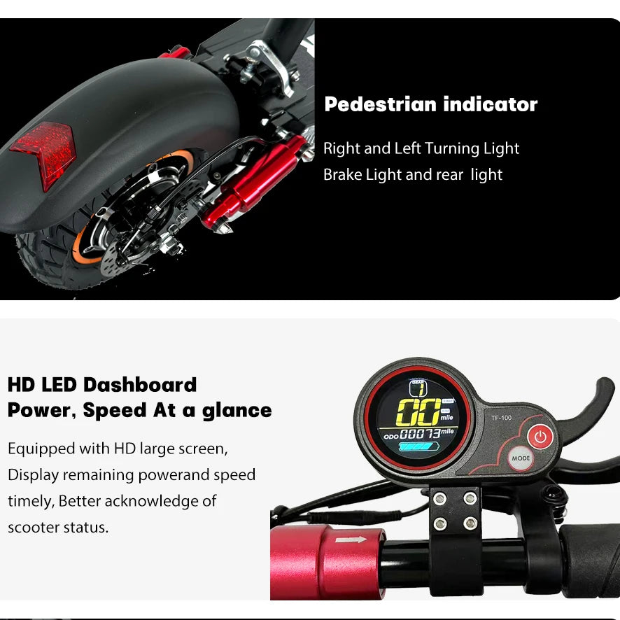 800W 45KM/H Scooter