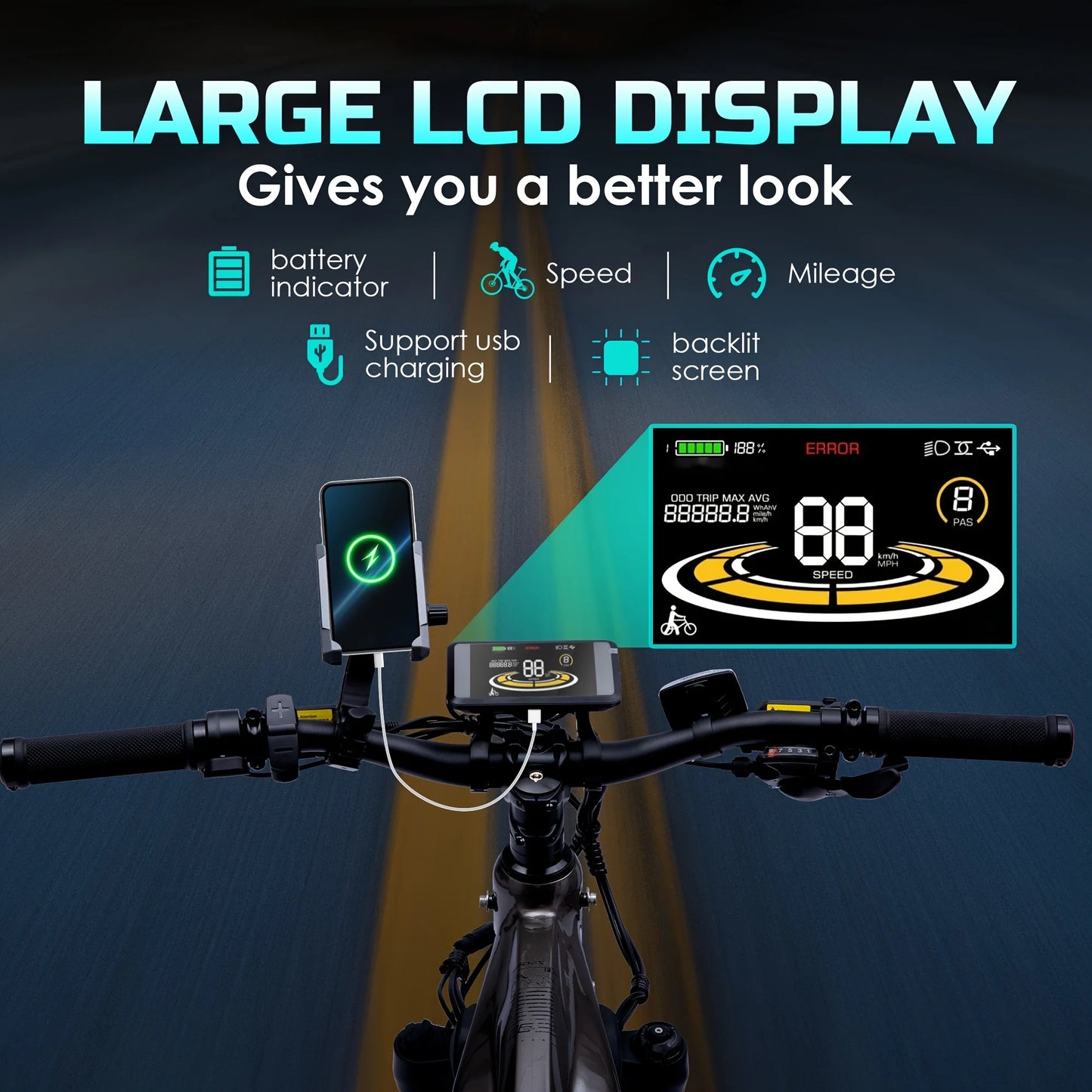 52V750W Motor 17AH High Quality Electric Bike