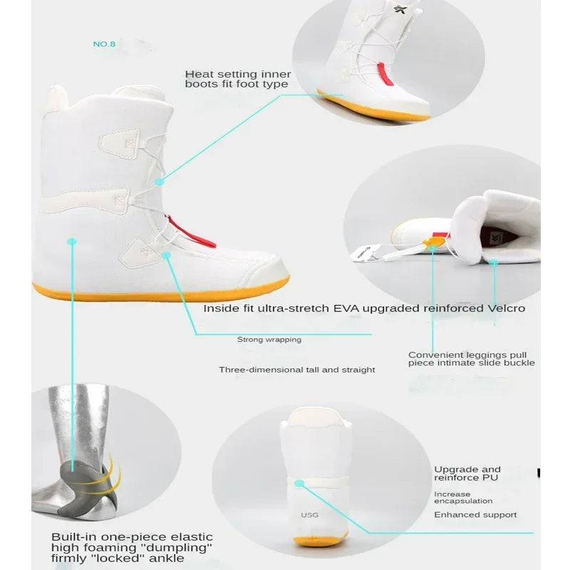 2025 Men’s Snowboard Boots – Anti-Slip & Warm